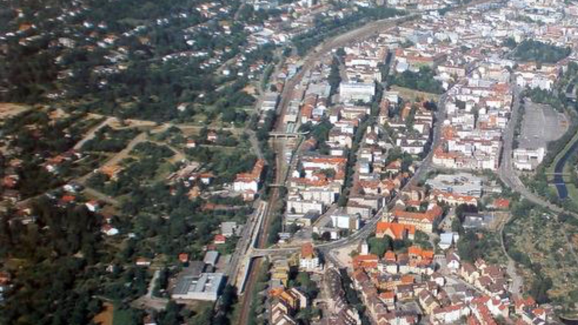 Maihälden während der Erschließung in den 1980er Jahren – Kanal- und Straßenbauarbeiten